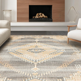 Chic Monochrome Medallion Accent(Beige)
