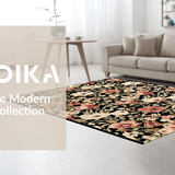 Maximalist Botanical Floral Elegance(Black)