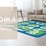 Ultra Soft Area Rug, Non Slip, Stain Resistant, Washable Area Rugs for Living Room, Bedroom, Sky Blue Urban Adventure Play Area(Blue)