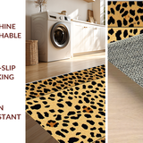 Ultra Soft Area Rug, Non Slip, Stain Resistant, Washable Area Rugs for Living Room, Bedroom, Trendy Soft Animal Pattern Accent(Beige)