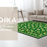 Ultra Soft Area Rug, Non Slip, Stain Resistant, Washable Area Rugs for Living Room, Bedroom, Seasonal Nature-Inspired Welcome Mat(Green)