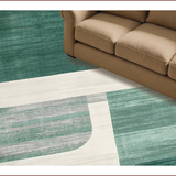 Ultra Soft Area Rug, Non Slip, Stain Resistant, Washable Area Rugs for Living Room, Bedroom, Artistic Modern Distressed Texture(Green)