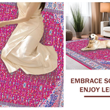 Chic White and Fuchsia Trellis Style(Red)