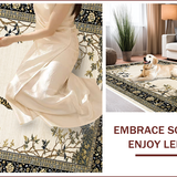 Ultra Soft Area Rug, Non Slip, Stain Resistant, Washable Area Rugs for Living Room, Bedroom, Wildlife Cheetah Animal Area Rug(Beige)