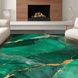 Stylish Gold Accents on Dark Tones(Green)