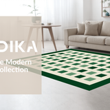 Trendy Playful Checker Design(Green)