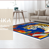 Ultra Soft Area Rug, Non Slip, Stain Resistant, Washable Area Rugs for Living Room, Bedroom, Multi-Color Modern Living Room Accent Carpet(Red)