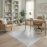 Whimsical Layered Clouds Grey Area Rug
