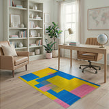 Bold Geometric Modern Bold Geometric Multi-Color Area Rug