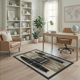 Geometric Surfboard Trio Area Rug