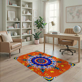 Vibrant Multicolor Mandala Area Rug