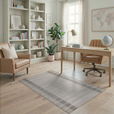 Modern Grey Tonal Stripe Area Rug