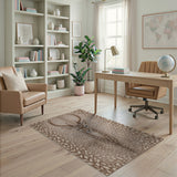 Majestic Spotted Deer Oak Leaf Area Rug