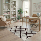 Geometric Diamond Line Area Rug