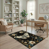 Luna Moth Magnolia Floral Rug