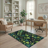 Lush Ivy Vine Floral Area Rug