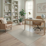 Beige Textured Basketweave Area Rug