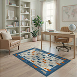 Whimsical Cartoon Cats Quilt Area Rug