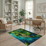 Lush North America Landscape Area Rug