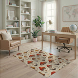 Whimsical Mushroom Forage Area Rug