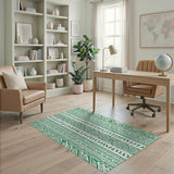 Green Green Heritage Tribal Area Rug