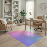 Vibrant Pink-to-Teal Ombre Gradient Area Rug