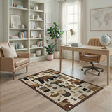 Brown Bear Heritage Tribal Area Rug