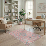 Pink Traditional Persian Area Rug