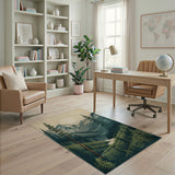 Mountain Forest Valley Area Rug