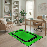 Kids Race Track Play Rug with Toy Trucks