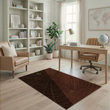 Golden Spider Web Area Rug