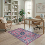 Vibrant Pink Multi-Color Southwestern Rug
