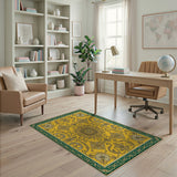 Golden Sunflower Baroque Area Rug