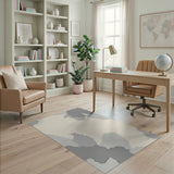 Organic Grey Abstract Area Rug