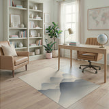 Misty Layered Mountains Area Rug