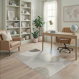 Abstract Wave Beige Neutral Abstract Area Area Rug