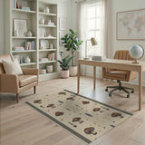 Mushroom Heritage Tribal Area Rug