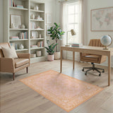 Blush Pink Floral Vintage No. 25 Area Rug