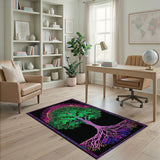 Psychedelic Tree of Life Boho Area Rug