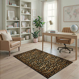 Fierce Leopard Print Area Rug - Boho Chic