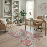 Multi-color and Patterns Red Floral Persian Area Rug