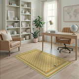 Golden Honeycomb Geometric Area Rug
