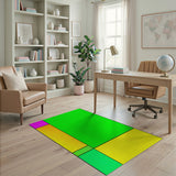 Block Vibrant Multi-Color Geometric Block Area Rug