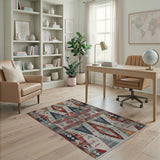 Vibrant Multi-Color Southwestern Geometric Area Rug