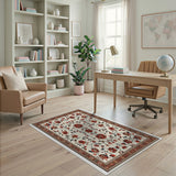 Red Floral Persian Area Rug
