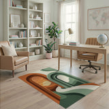 Arched Portals Sunset Path Area Rug