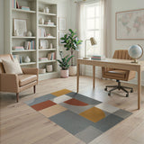 Geometric Modern Multi-Color Area Rug