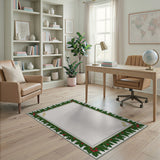 Festive Holly Berry Border Area Rug