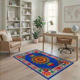 Vibrant Multi-Color Persian Mandala Area Rug