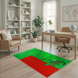 Playful Peekaboo Crocodile Green Area Rug
